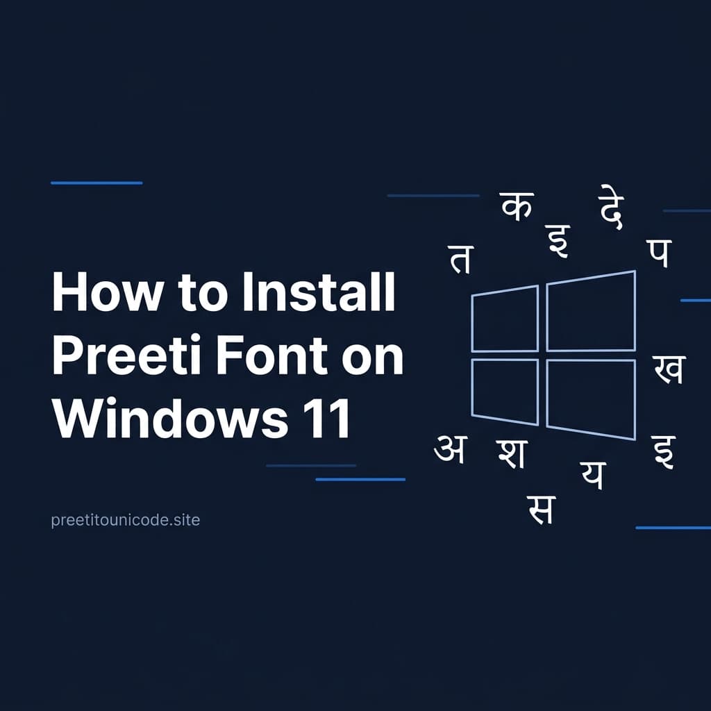 How to Install Preeti Font on Windows 11: A Step-by-Step Guide
